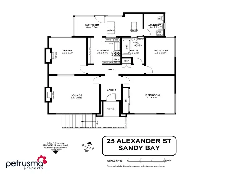 Floorplan of Homely house listing, 25 Alexander Street, Sandy Bay TAS 7005