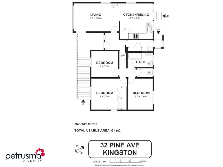 Floorplan of Homely house listing, 32 Pine Avenue, Kingston TAS 7050