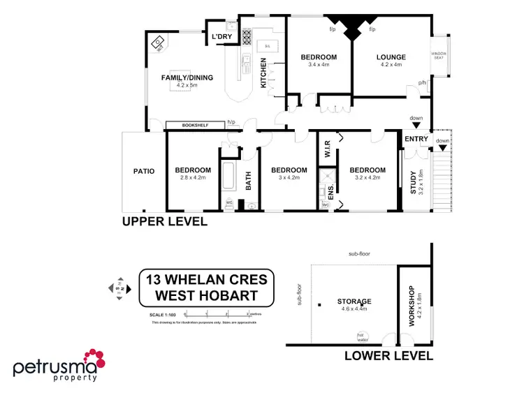 Floorplan of Homely house listing, 13 Whelan Crescent, West Hobart TAS 7000
