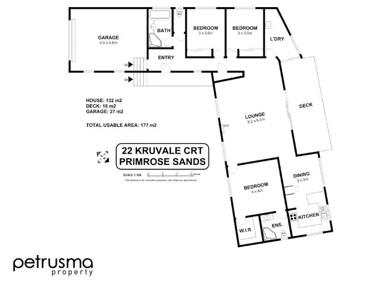 Floorplan of Homely house listing, 22 Kruvale Court, Primrose Sands TAS 7173