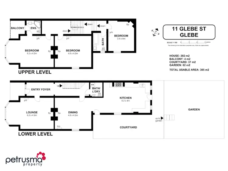 Floorplan of Homely house listing, 11 Glebe Street, Glebe TAS 7000