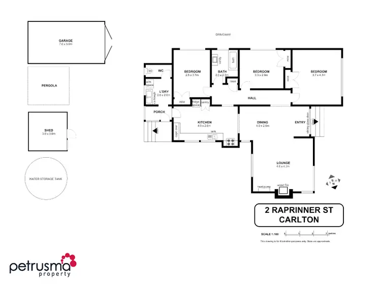 Floorplan of Homely house listing, 2 Raprinner Street, Carlton TAS 7173