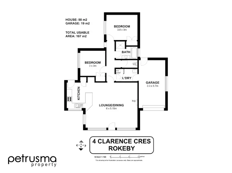 Floorplan of Homely house listing, 4 Clarence Crescent, Rokeby TAS 7019