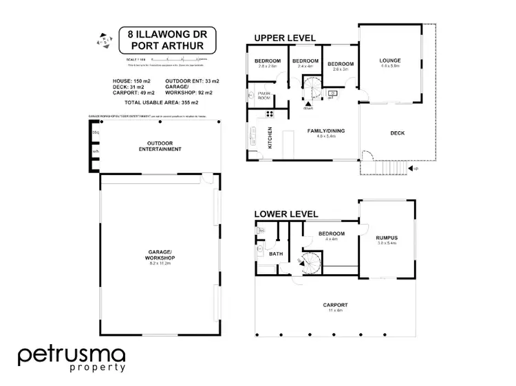 Floorplan of Homely house listing, 8 Illawong Drive, Port Arthur TAS 7182