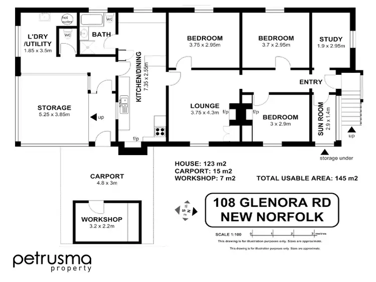 Floorplan of Homely house listing, 108 Glenora Road, New Norfolk TAS 7140