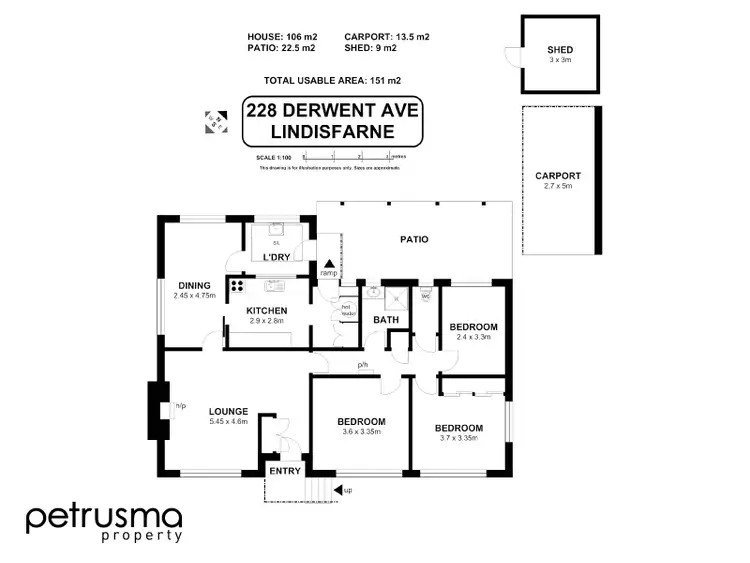 Floorplan of Homely house listing, 228 Derwent Avenue, Lindisfarne TAS 7015