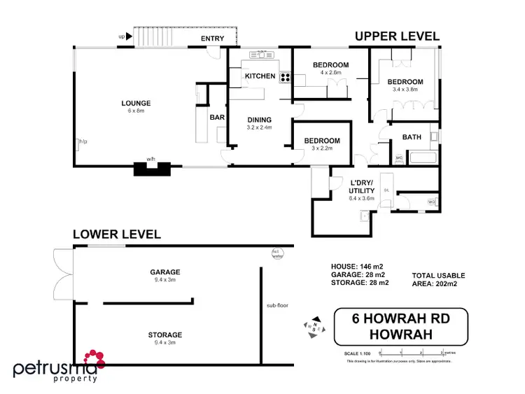 Floorplan of Homely house listing, 6 Howrah Road, Howrah TAS 7018