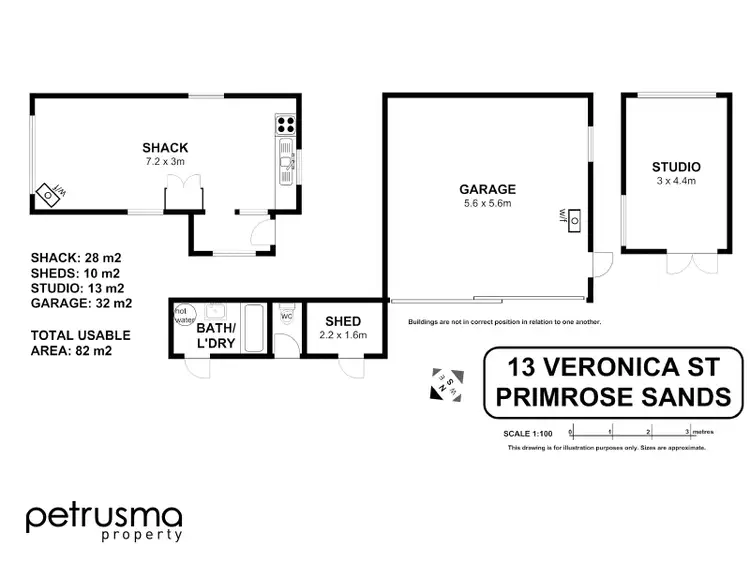 Floorplan of Homely house listing, 13 Veronica Street, Primrose Sands TAS 7173