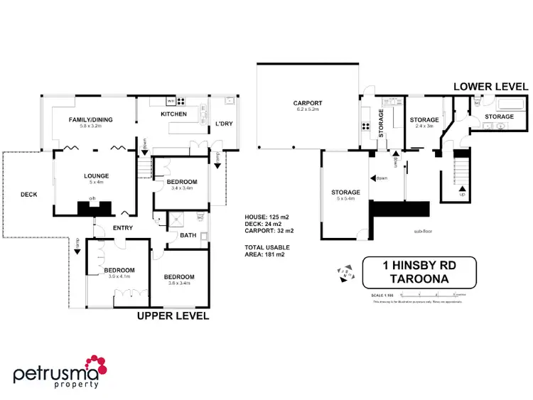Floorplan of Homely house listing, 1 Hinsby Road, Taroona TAS 7053