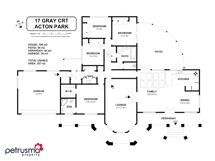 Floorplan of Homely house listing, 17 Gray Court, Acton Park TAS 7170