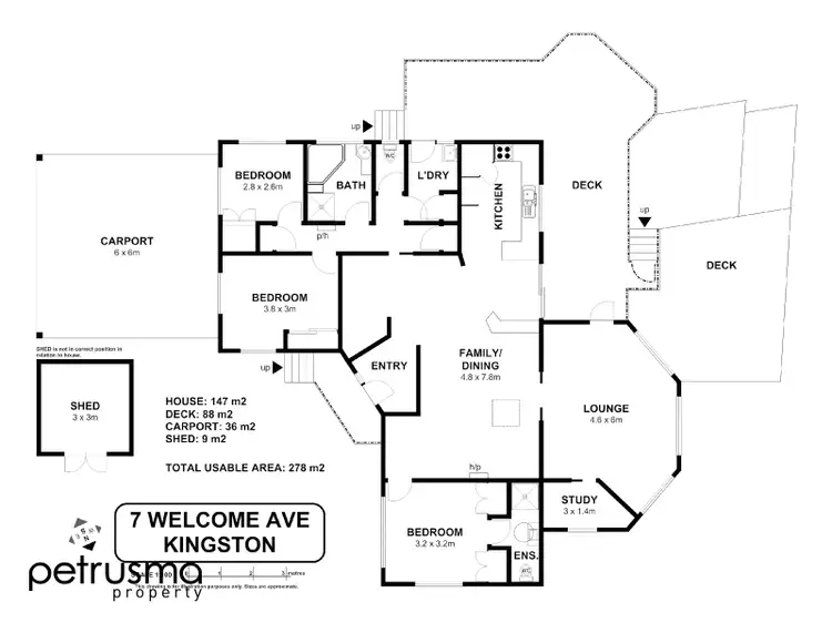 Floorplan of Homely house listing, 7 Welcome Avenue, Kingston TAS 7050