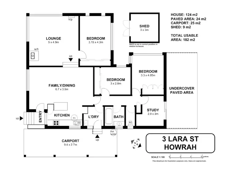 Floorplan of Homely house listing, 3 Lara Street, Howrah TAS 7018