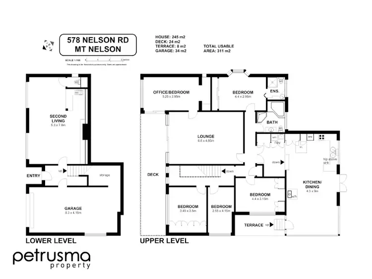 Floorplan of Homely house listing, 578b Nelson Road, Mount Nelson TAS 7007