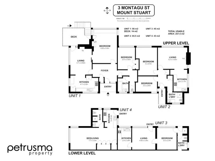 Floorplan of Homely flat listing, 3 Montagu Street, Mount Stuart TAS 7000