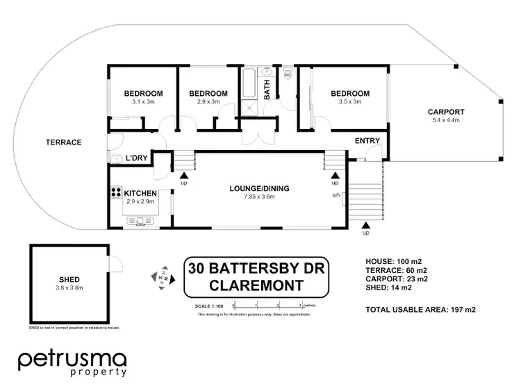 Floorplan of Homely house listing, 30 Battersby Drive, Claremont TAS 7011