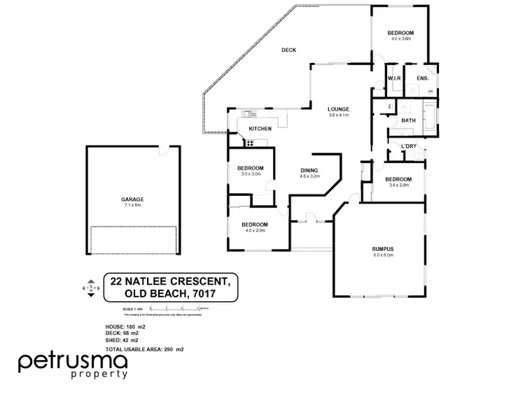 Floorplan of Homely house listing, 22 Natlee Crescent, Old Beach TAS 7017