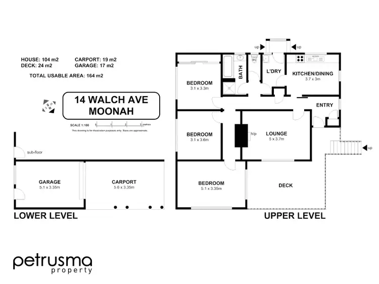 Floorplan of Homely house listing, 14 Walch Avenue, Moonah TAS 7009
