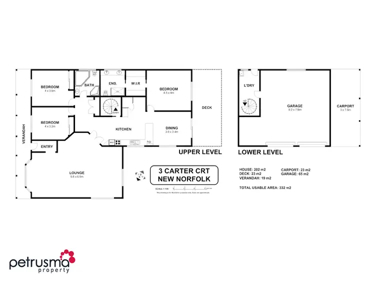 Floorplan of Homely house listing, 3 Carter Court, New Norfolk TAS 7140