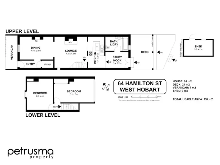 Floorplan of Homely house listing, 64 Hamilton Street, West Hobart TAS 7000