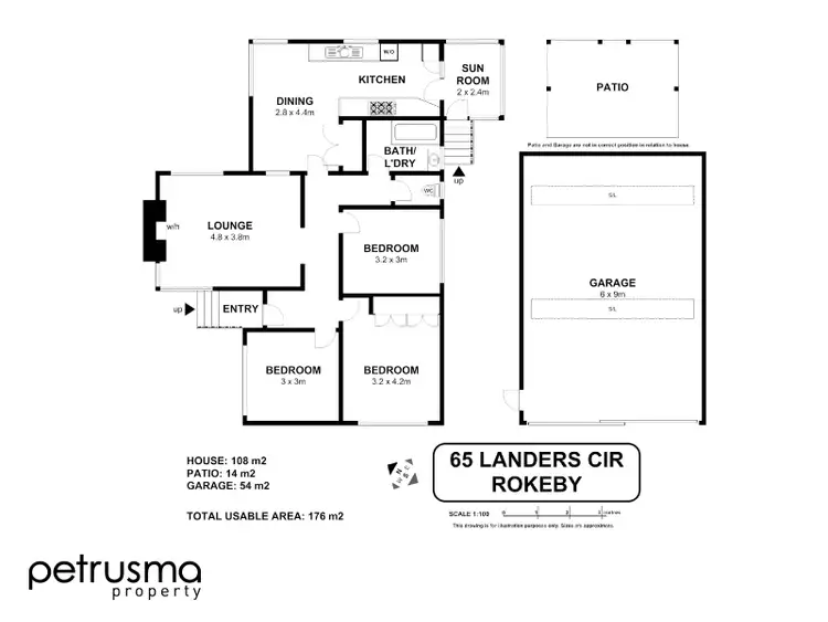 Floorplan of Homely house listing, 65 Landers Circle, Rokeby TAS 7019
