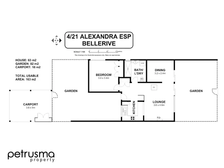 Floorplan of Homely unit listing, 4/21 Alexandra Esplanade, Bellerive TAS 7018