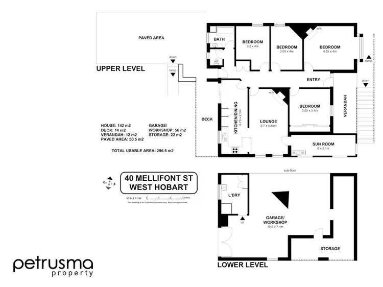 Floorplan of Homely house listing, 40 Mellifont Street, West Hobart TAS 7000