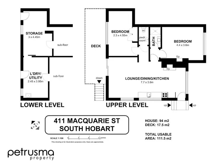 Floorplan of Homely house listing, 411 Macquarie Street, South Hobart TAS 7004