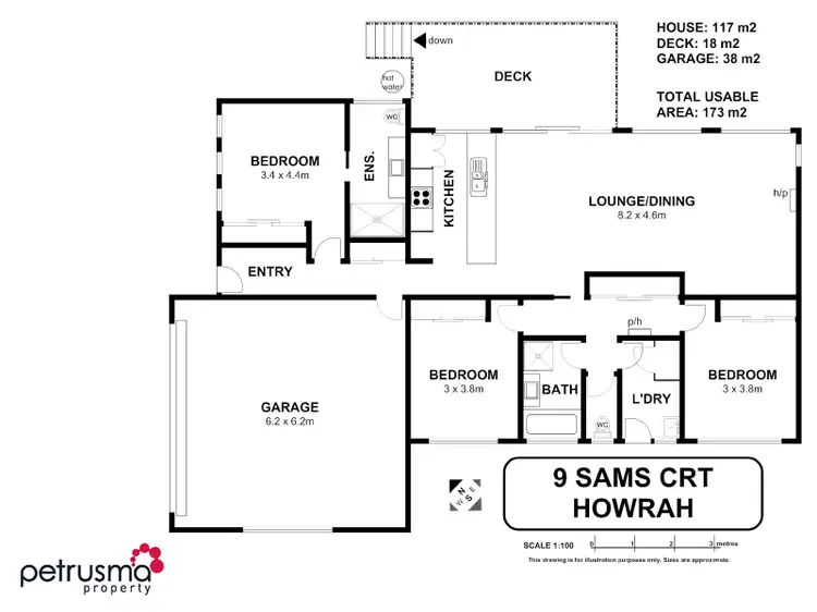 Floorplan of Homely house listing, 9 Sams Court, Howrah TAS 7018