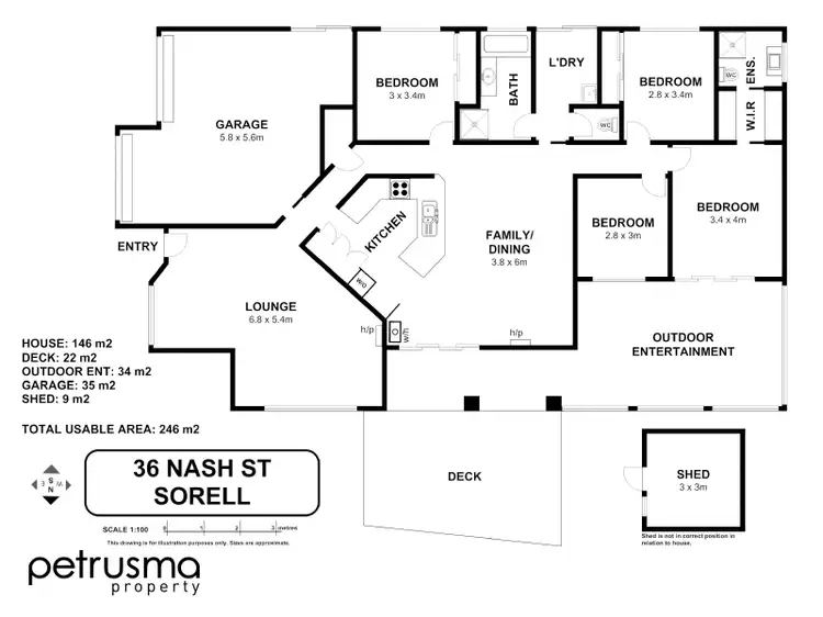 Floorplan of Homely house listing, 36 Nash Street, Sorell TAS 7172