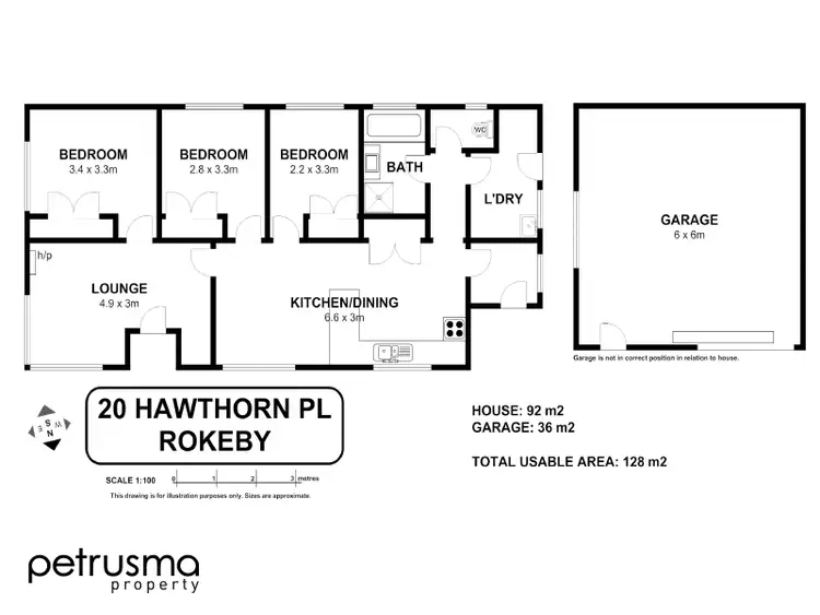 Floorplan of Homely house listing, 20 Hawthorne Place, Rokeby TAS 7019
