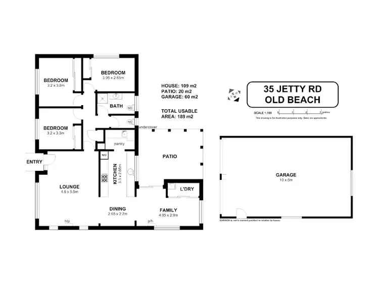 Floorplan of Homely house listing, 35 Jetty Road, Old Beach TAS 7017