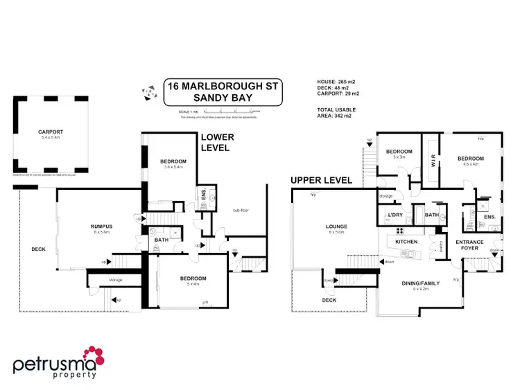 Floorplan of Homely house listing, 16 Marlborough Street, Sandy Bay TAS 7005