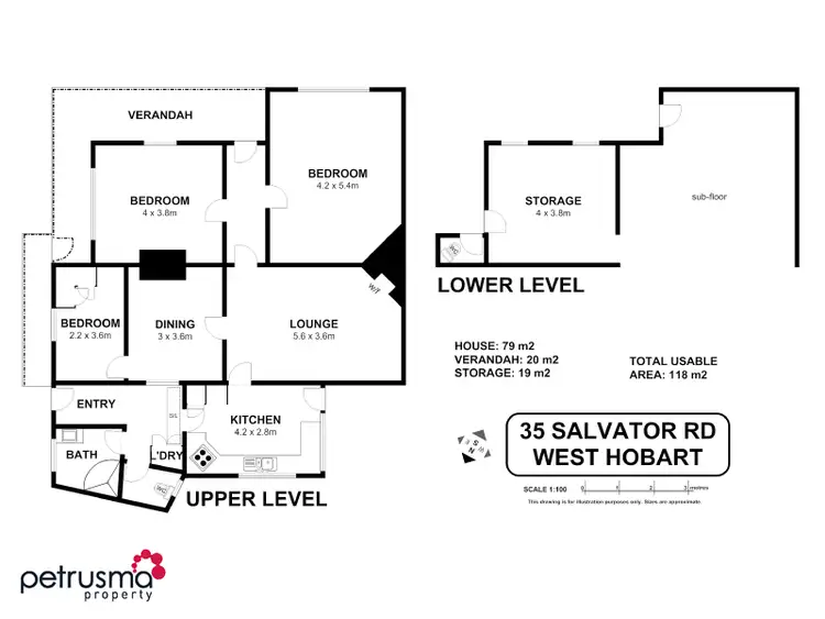 Floorplan of Homely house listing, 35 Salvator Place, West Hobart TAS 7000