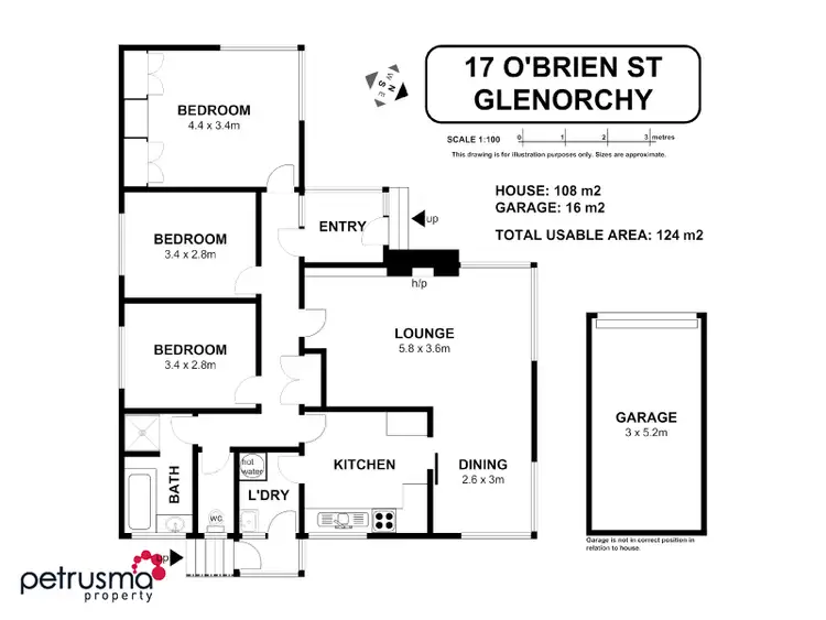 Floorplan of Homely house listing, 17 O'Brien Street, Glenorchy TAS 7010