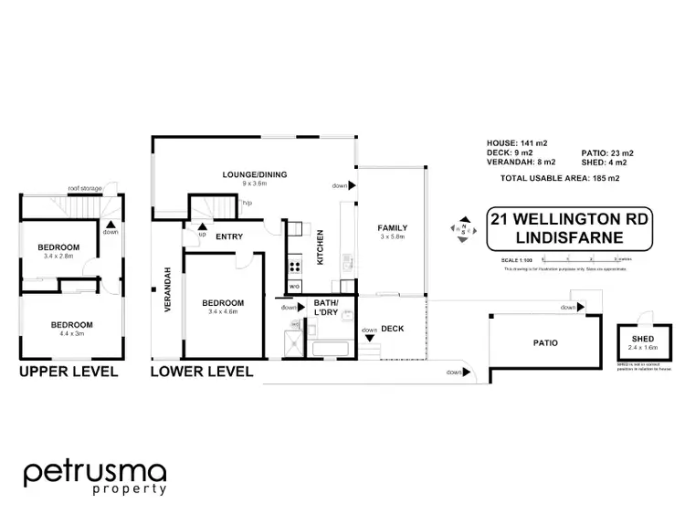 Floorplan of Homely house listing, 21 Wellington Road, Lindisfarne TAS 7015