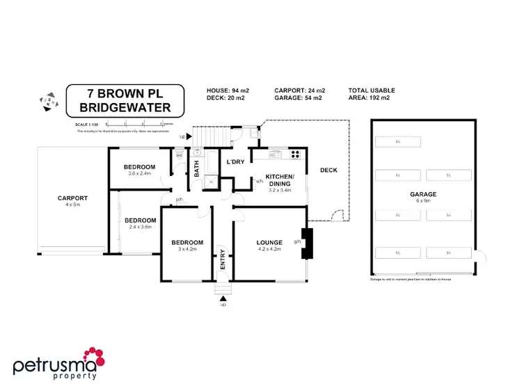 Floorplan of Homely house listing, 7 Brown Place, Bridgewater TAS 7030