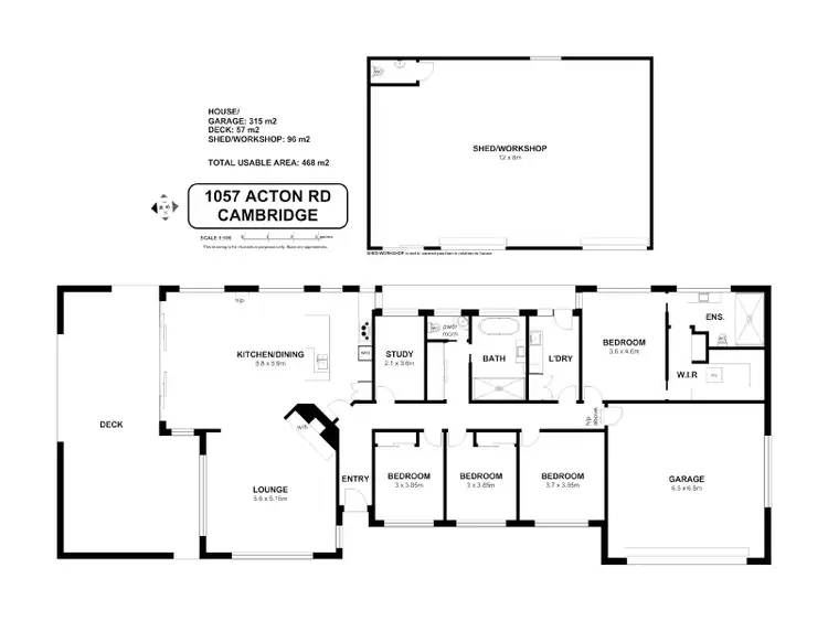 Floorplan of Homely house listing, 1057 Acton Road, Cambridge TAS 7170