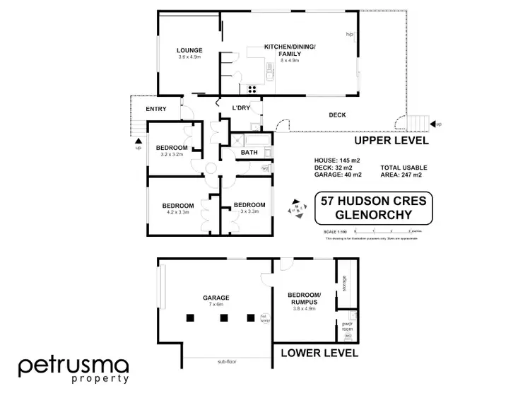 Floorplan of Homely house listing, 57 Hudson Crescent, Glenorchy TAS 7010