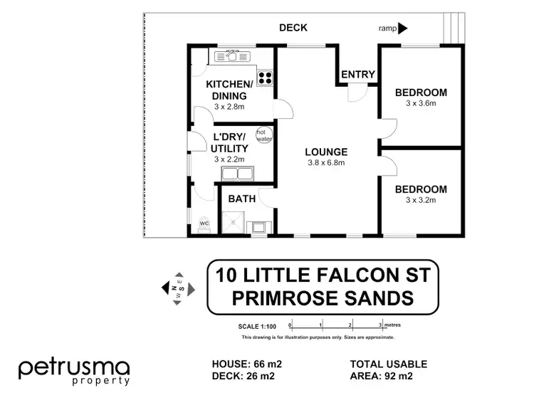 Floorplan of Homely house listing, 10 Little Falcon Street, Primrose Sands TAS 7173