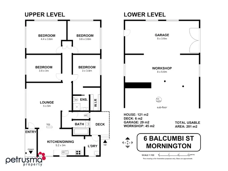Floorplan of Homely house listing, 6 Balcumbi Street, Mornington TAS 7018