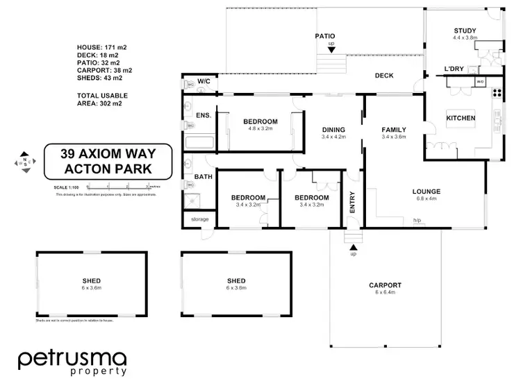 Floorplan of Homely house listing, 39 Axiom Way, Acton Park TAS 7170