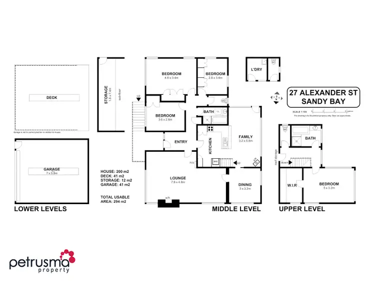 Floorplan of Homely house listing, 27 Alexander Street, Sandy Bay TAS 7005