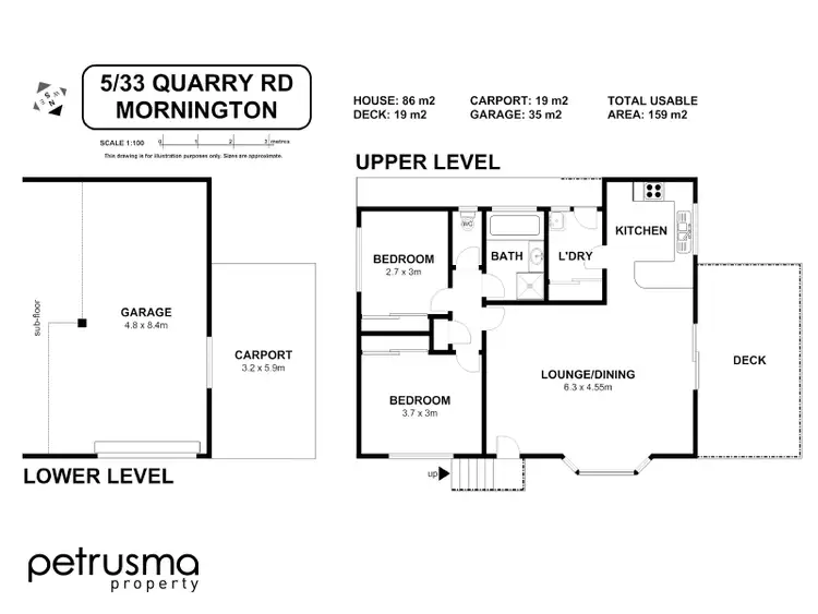 Floorplan of Homely unit listing, 5/33 Quarry Road,, Mornington TAS 7018