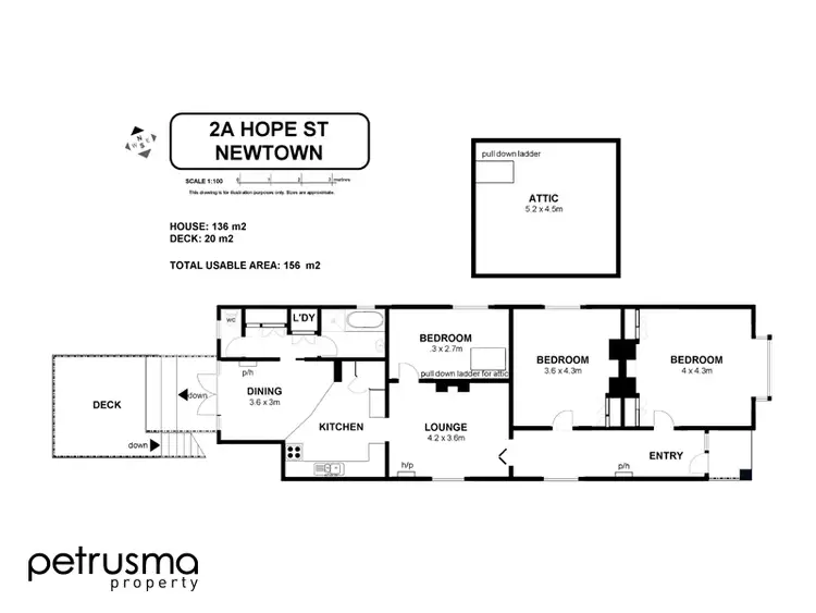 Floorplan of Homely house listing, 2A Hope Street, New Town TAS 7008