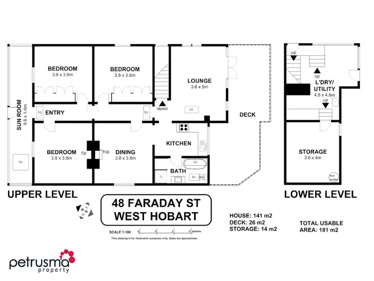 Floorplan of Homely house listing, 48 Faraday Street, West Hobart TAS 7000