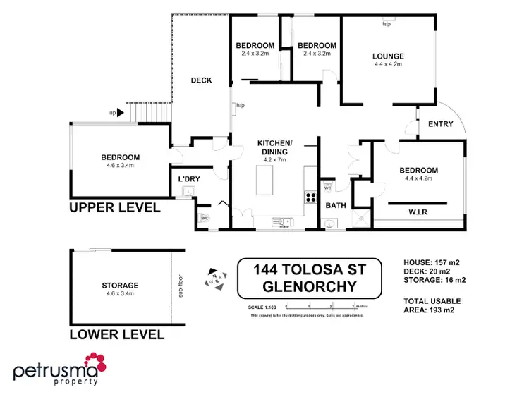 Floorplan of Homely house listing, 144 Tolosa Street, Glenorchy TAS 7010