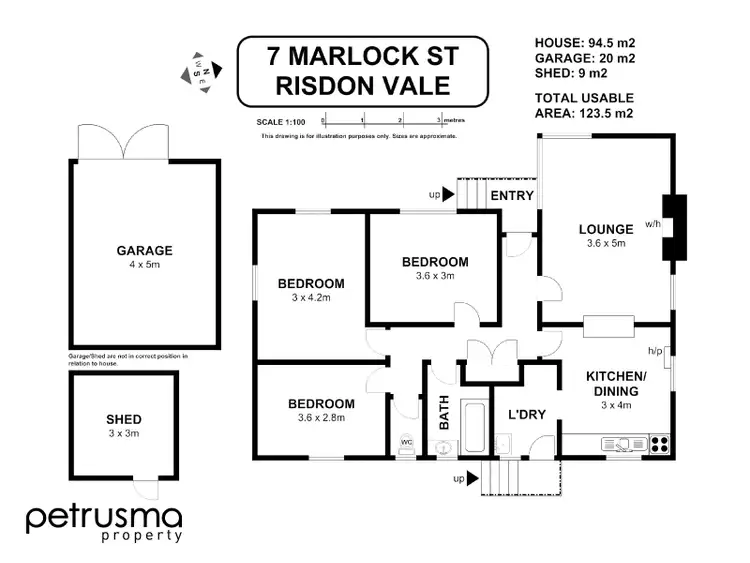 Floorplan of Homely house listing, 7 Marlock Street, Risdon Vale TAS 7016