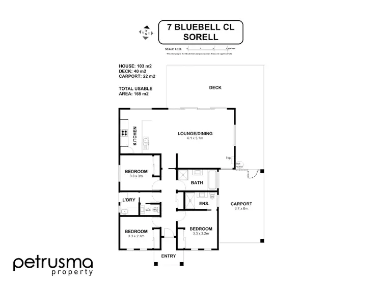 Floorplan of Homely house listing, 7 Bluebell Close, Sorell TAS 7172