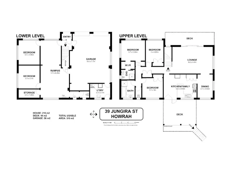 Floorplan of Homely house listing, 39 Jungira Street, Howrah TAS 7018