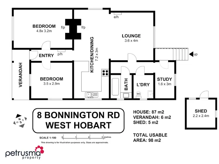 Floorplan of Homely house listing, 8 Bonnington Road, West Hobart TAS 7000